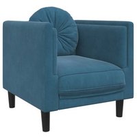 Sillón de Terciopelo con Cojín