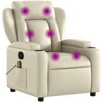 Sillón Reclinable de Masaje con Cuero Sintético