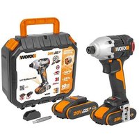 Atornillador de Impacto Worx 20V con 2 Baterías 2.0Ah