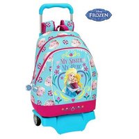 Mochila Grande Con Ruedas Frozen 32 Cm