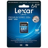 Lexar SDXC 64GB Clase 10 300x