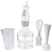 Batidora de vaso con 2 velocidades, triturador y varillas