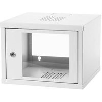Gabinete de Red para Montaje en Pared 19" 4U 550x350 con Puerta de Vidrio