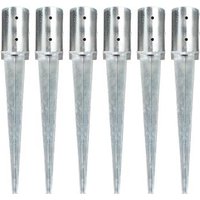 Picas de Tierra Acero Galvanizado Vidaxl 8x61 cm