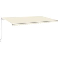 Toldo retráctil manual Vidaxl 600x350 cm con LED