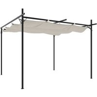 Pérgola Vidaxl con cubierta retráctil 295x292x230 cm