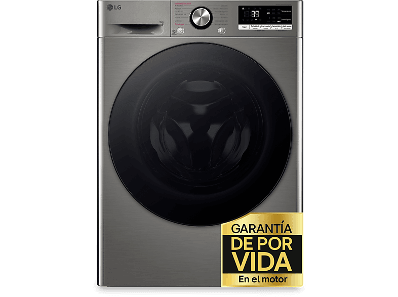 LG F4WR7009AGS Lavadora Frontal 9 Kg 1400 rpm 14 Programas AI Direct Drive TurboWash 360°