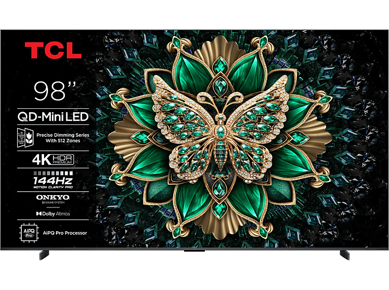 TV Mini LED 98" TCL 98C6K UHD 4K Smart TV GoogleTV