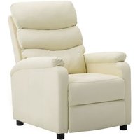 Sillón Reclinable Rogal de Cuero Sintético Sillón Reclinable Rogal de Cuero Sintético