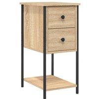 Mesita De Noche Madera Roble Sonoma 32x42x70 Cm