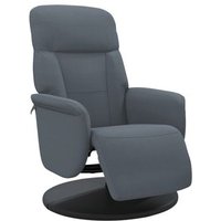 Sillón Reclinable con Reposapiés en Terciopelo