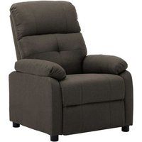 Rogal Sillón Reclinable De Tela Gris