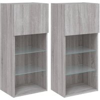 Muebles de TV Vidaxl 2 Unidades 40,5x30x90 cm