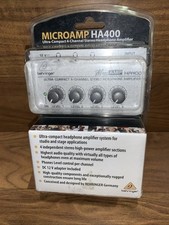 Behringer HA400 MicroAMP Amplificador de Auriculares Estéreo