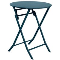 Mesa Redonda Plegable Hesperide Acero 60x11x91cm