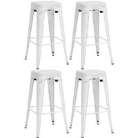 Taburete de Bar Fletcher Metal 43x43x77 cm