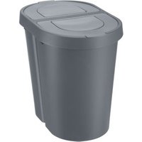 Plast Team Papelera Tapa Abatible Doble 2 X 25 L Seattle Swing