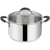 Lagostina Olla De Acero Inoxidable Con Tapa De 24 Cm.