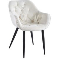 Silla Zandel Terciopelo Beige