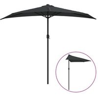 Sombrilla de Balcón Semicircular Vidaxl 270x144x222cm