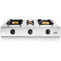 Cocina a Gas Safine Inox 3 Quemadores Cocina a Gas Safine Inox 3 Quemadores