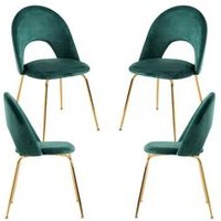 Pack 4 Sillas Dawa Gold Terciopelo 86*46*40 Cm