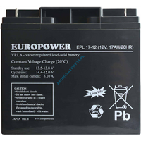 Batería Europower Serie EPL 12V 17Ah
