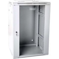 Gabinete de Red para Montaje en Pared de 19" 12U 600x600 con Puerta de Vidrio