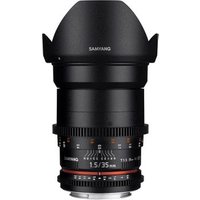 Lente Samyang 35mm T1.5 Vdslr II para Nikon