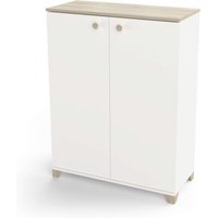 Armario Auxiliar Pequeño Izzy Roble Kronberg 104x80x35 Cm