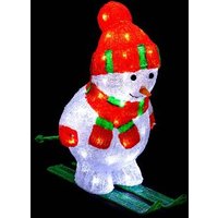 Muñeco de nieve iluminado para exterior H44cm 60 LED Muñeco de nieve iluminado para exterior H44cm 60 LED