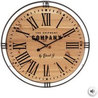 Reloj de Pared Colonial de Madera D58cm Reloj de Pared Colonial de Madera D58cm