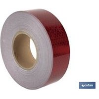Rollo Retroreflectante Continuo 50m Rojo