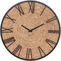 Reloj De Paja "nico" D50cm Reloj De Paja "nico" D50cm