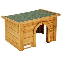 Cabaña para roedores de madera esmaltada 45x32x27 cm