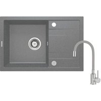 Fregadero de Granito de 1 Seno con Escurridor y Grifo