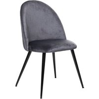 Silla "slano" Patas De Metal Terciopelo