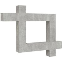 Set de Muebles de TV 9 piezas de madera contrachapada hormigón