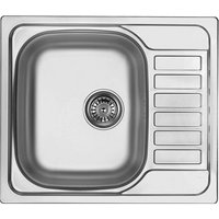 Fregadero de acero inoxidable con escurridor