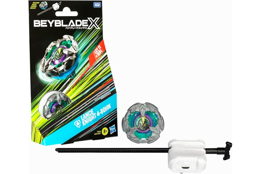 Beyblade X Kit Inicial Lance Knight 4-80HN con Top y Lanzador