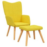 Sillón de Salón con Reposapiés de Tela