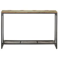Carrito Auxiliar de Madera Maciza Reciclada 110x35x75 Cm