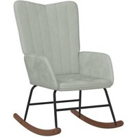 Silla De Terciopelo Gris