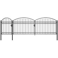 Puerta de Valla para Jardín Vidaxl con Arco Superior, Acero, 2x5 m