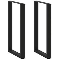 Patas de Mesa Centro Forma U 2 uds Acero 60x(100-101) cm Vidaxl