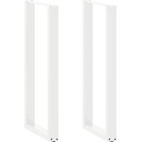 Patas de Mesa Centro Forma U 2uds Acero 50x(110-111) Cm Vidaxl