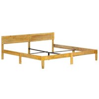 Cama Matrimonial de Madera Maciza Mango 200 cm CFW615264