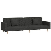 Sofá Cama 2 Plazas Moderno Negro