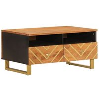 Mesa de Café Madera Maciza Mango 80x54x40 cm CFW774845