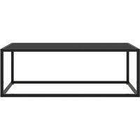Mesa de Centro / Auxiliar Negra con Vidrio